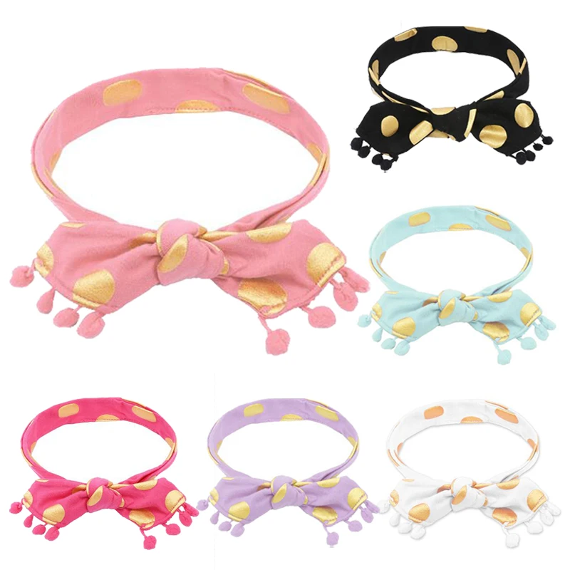 

Baby Headband Fashion Dot Infant Toddler Stretch Turban Headband Elastic Head Wrap Baby Girl Headbands Stuff for Babies Headwear