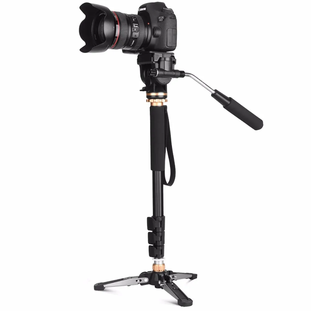 Q159 Monopod Camera Tripod Monopod with Hydraulic Video Pan head