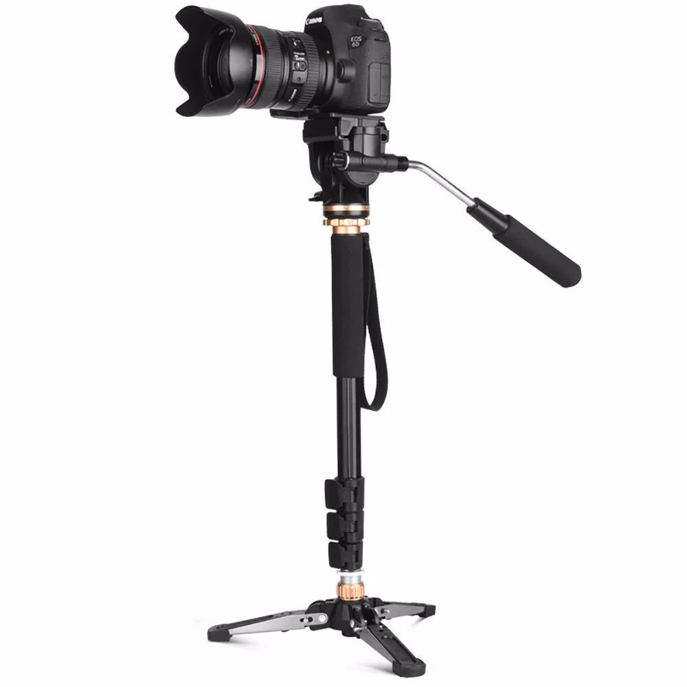 Q159 Monopod Camera Tripod Monopod with Hydraulic Video Pan head