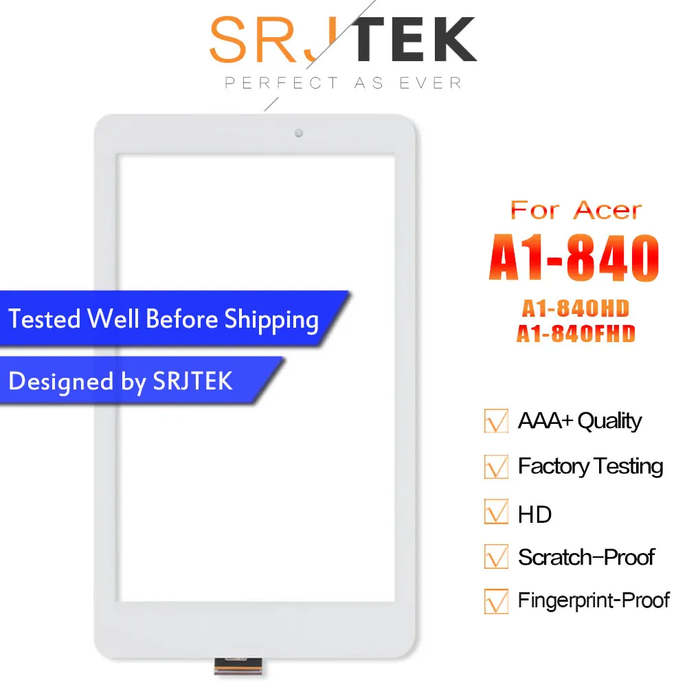 SRJTEK 8 0 &quotдля Acer Iconia Tab A1-840 A1-840HD A1 840 840HD сенсорный экран Сенсорная панель