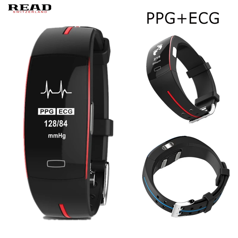 

READ smart Watch R66 blood pressure heart rate monitor PPG ECG Activit fitness tracker smart bracelet 2019 intelligent wristband