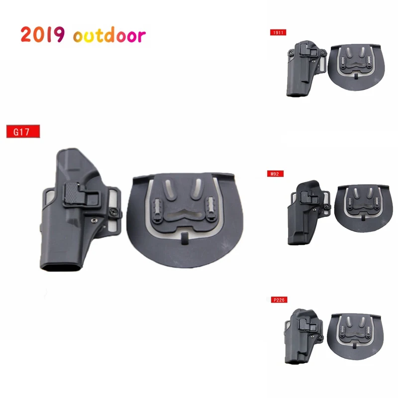 

Quick Tactical CQC Left Hand Glock Holster Paddle Pistol Gun Holster for Glock /M9/P226/1911 Gun Accessories