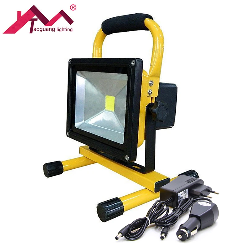 

LED 30W 50W Portable Waterproof Outdoor LED Flood Light Spotlight Night Work Camping Lamp Car Charge Rechargeable LED Floodlight