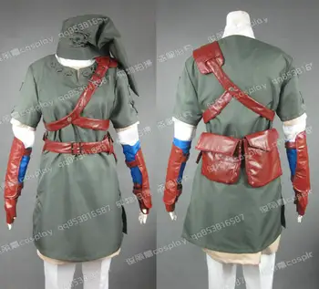 

Anime The Legend of Zelda Twilight Princess Link Suit Cosplay Costume J001