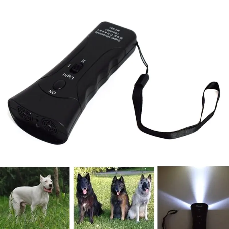 Fashion Dogs Training Device Portable Ultrasonic Dog Repellent Handheld