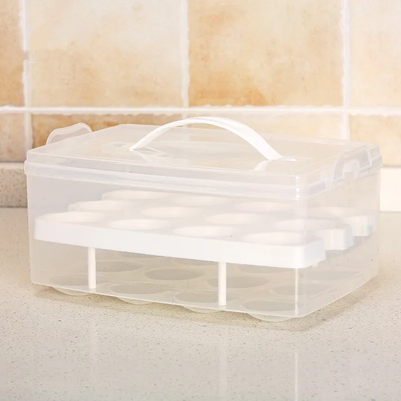 SBLE clear plastic kitchen egg storage box Basket organizer Egg Food Container Storage box home kitchen accessories