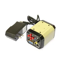 2.0MP HD 3 in 1 Digital Industry Industrial Microscope Camera Magnifier VGA USB AV TV Video Output for PCB Lab New