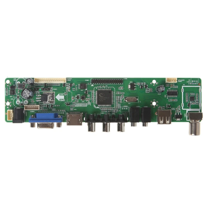 V53 универсальная плата драйвера контроллера ЖК телевизора ПК/VGA/HDMI/USB интерфейс + 7