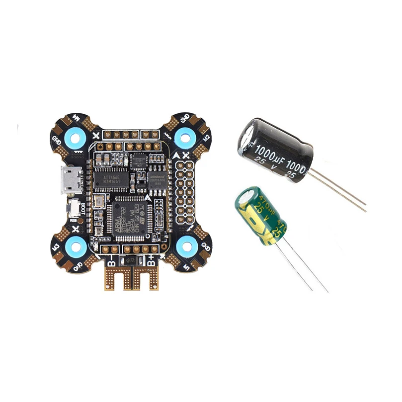 Контроллер полета F722 Betaflight 2 6S OSD 5 В/2 а BEC с конденсатором 25 В/1000 мкФ для