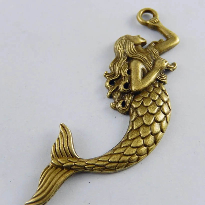 A3913 bronze Mermaid Charms