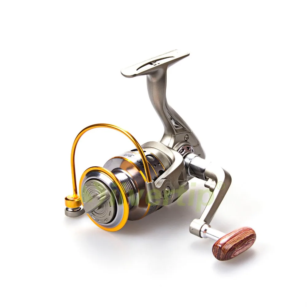 Free Shipping 12BB 5.21 Spinning Fishing Reel Wood Handle Knob LC 2000 7000 Reels YUMOSHIin