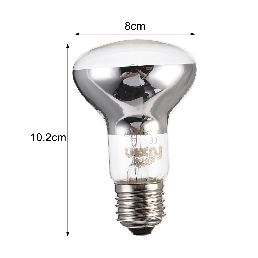 Reptile Heating Lamp 60W 75W 100W AC220-240V for Pet Reptile Amphibian Bird Snake