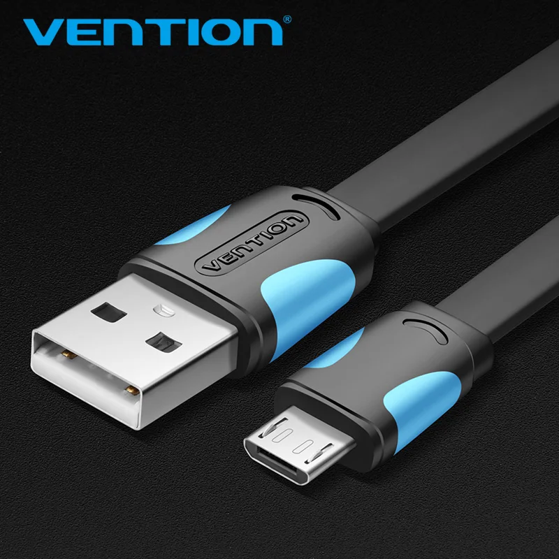 Vention 1.5m Micro USB2.0 Cable For Mobile Phone Charging Cable Super Charger USB Data Sync Cable For Samsung Android Cable     
