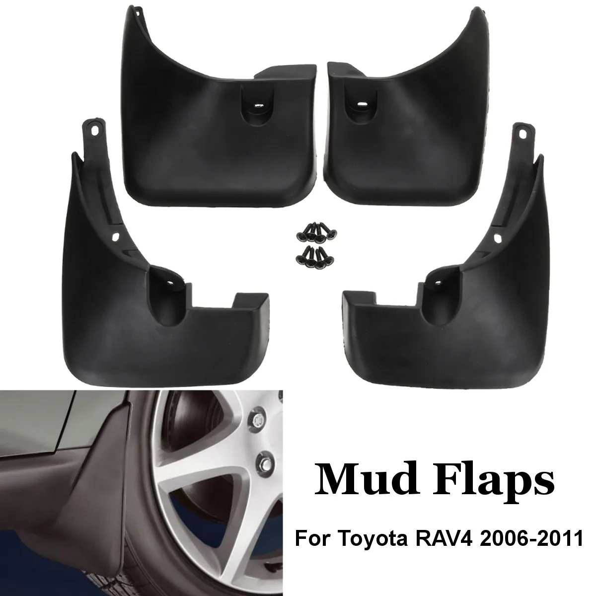 

Car Front Rear Mud Flaps for Toyota RAV4 2006 2007 2008 2009 2010 2011 Splash Guards Mudguards Fender Accessories