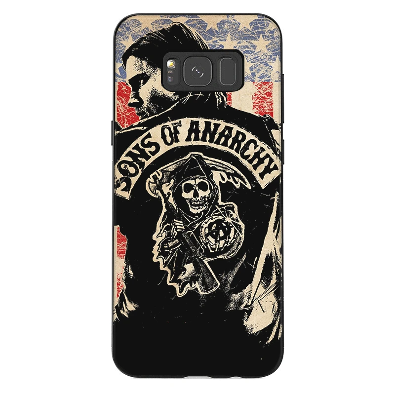 Desxz Sons Of Anarchy Силиконовый ТПУ чехол для телефона samsung S6 S7 Edge S8 S9 S10 Plus S10E защитный чехол