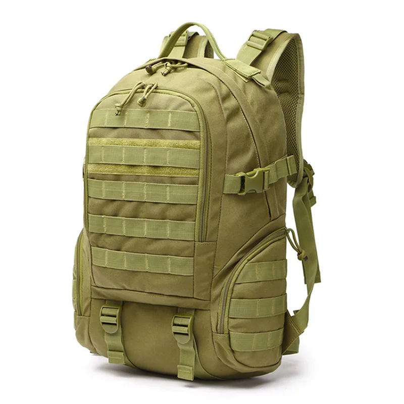 Large Camping Backpack Military Men Travel Bags Tactical Molle Climbing Rucksack Hiking Bag Outdoor sac a dos militaire - Цвет: Армейский зеленый