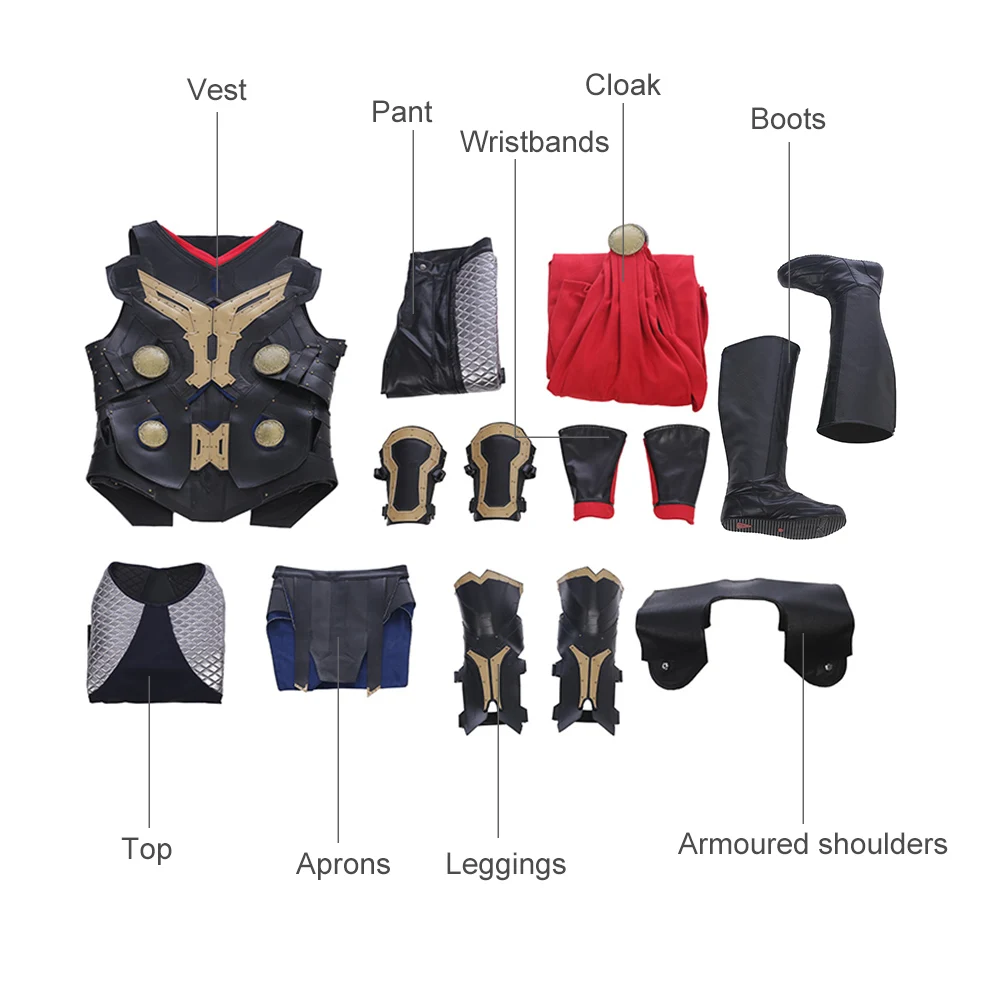Качественный костюм Тора Темного Мира, Тор рагнанок, карнавальный костюм
