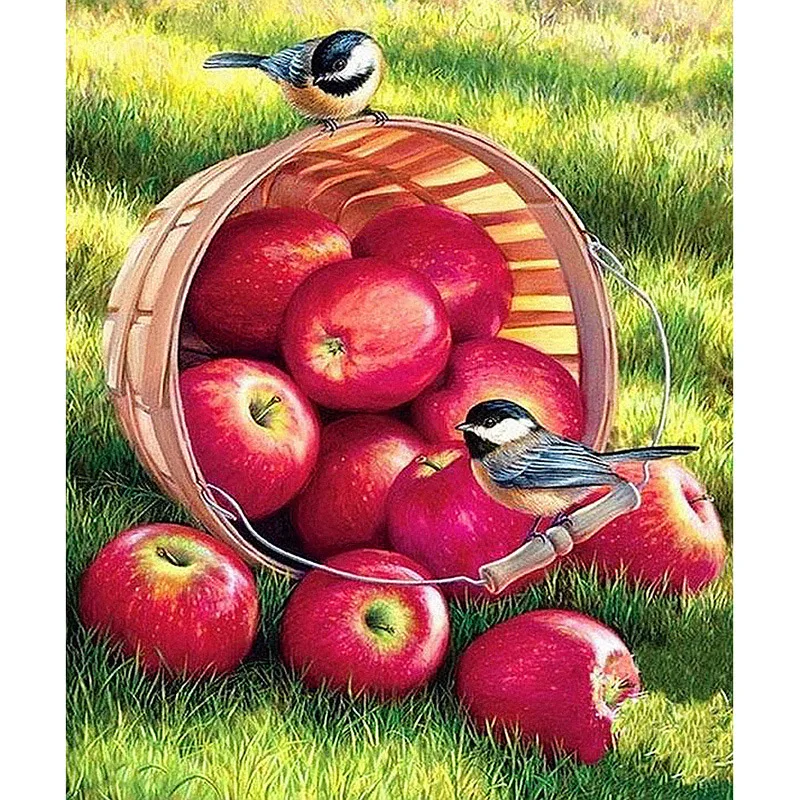 Новинка алмазная живопись 5D &quotсделай сам&quot Apple &amp птица и крест Ститч вышивка