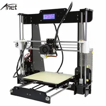 Анет оригинальный 3D-принтеры DIY 3D Цвет печать, акрил Рамки механические комплект для печати 3 материалы ЖК-дисплей нити Алюминий Структура
