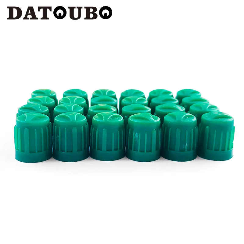 DATOUBO 100 шт. Высококачественный зеленый цвет пластик для шин автомобильных колёс колпачок клапана, Автомобильный Универсальный клапан стеблей крышки. Продвижение и торговля
