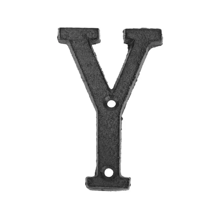 Металлические буквы знак на дом чугунные A-Z Алфавит дверная пластина DIY Кафе Магазин дверная пластина для домашнего декора стен вечерние Указатели направления