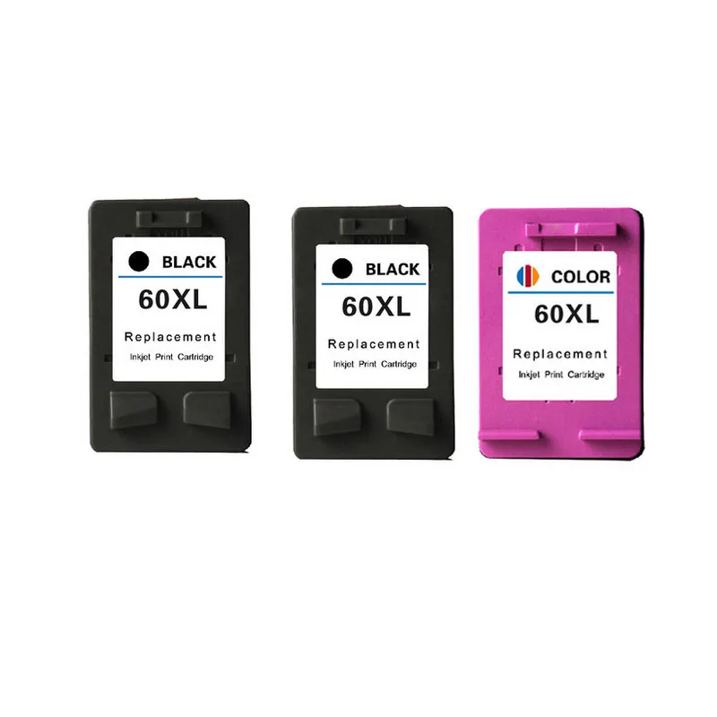 

3pcs Ink Cartridge For HP 60XL 60 XL For HP60XL 60 C4635 C4640 C4650 C4680 C4740 C4750 C4780 C4795 D110A D1660 D2530 D2545 D2560