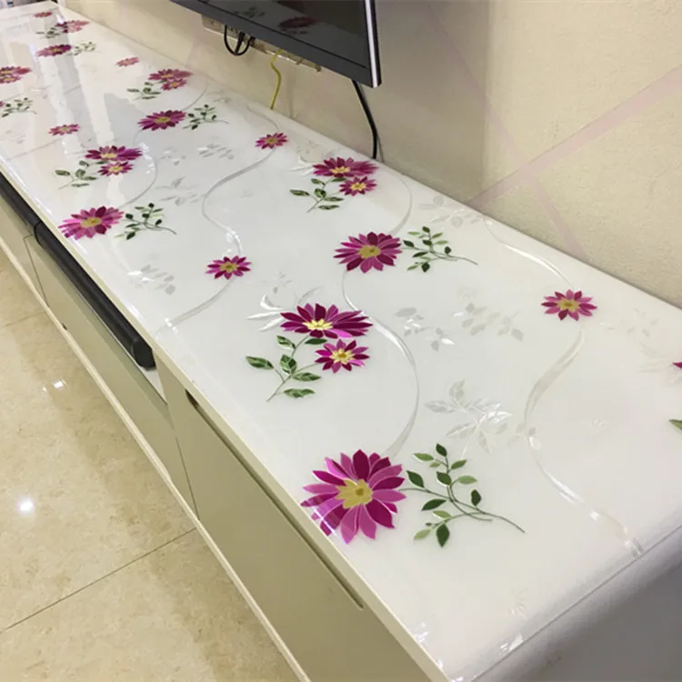 لينة الزجاج pvc اللون مفارش المائدة للماء مكافحة الساخنة تلفزيون مجلس الوزراء مفارش المائدة القهوة الجدول سادة منضدة طاولة غطاء