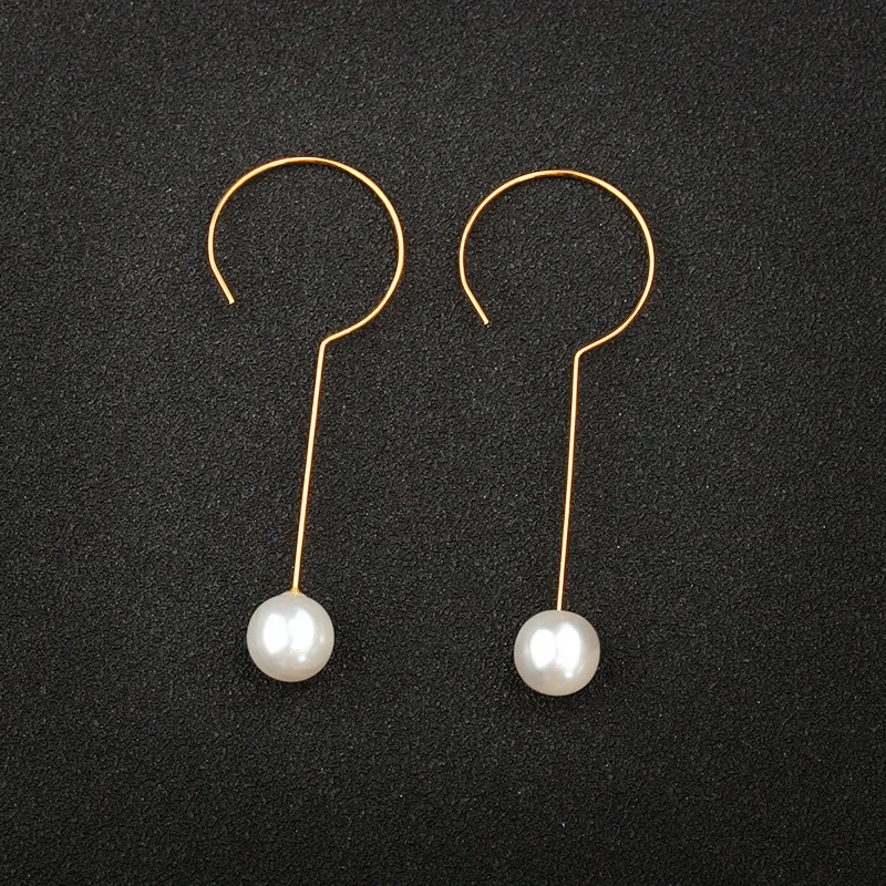 

Ufavoirte Jewelry Glossy Imitation Pearl Earrings