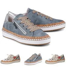 Женская модная повседневная обувь для отдыха на плоской подошве с круглым носком без шнуровки; большие размеры; парусиновая обувь; Вулканизированная обувь; zapatillas mujer