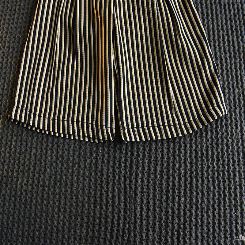 Toddler Kids Baby Girl Bowknot T shirt Tops Striped Loose Pants Clothes Set (2)