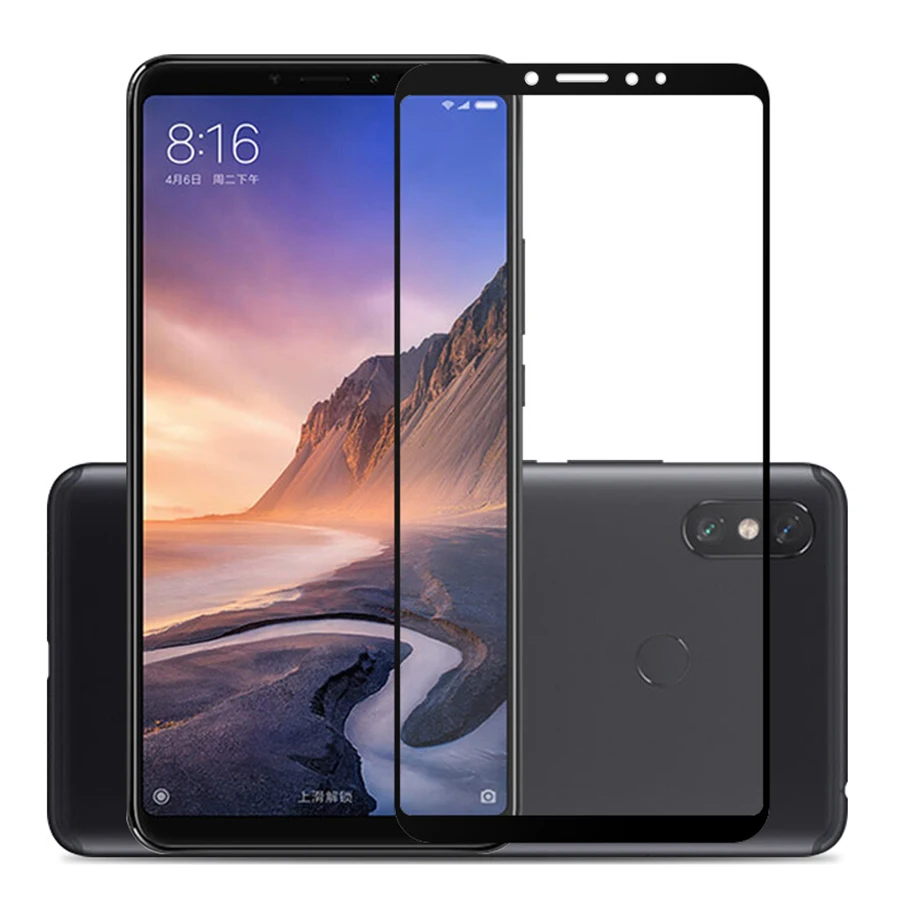 2.5D 9H высококачественное закаленное стекло для Xiaomi Mi Max 3 Полное покрытие Защитная