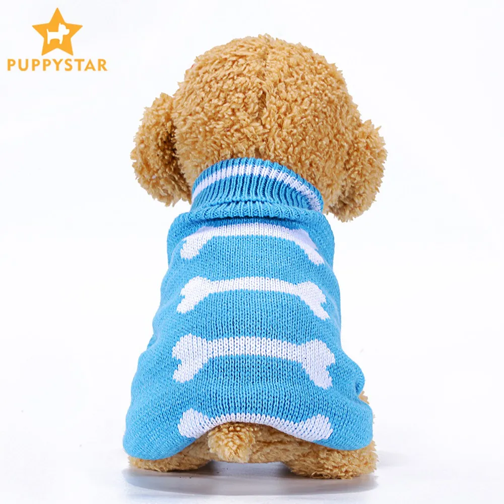 Bone Dog Clothes Cat Sweater Pet Jumper Puppy Winter Dogs Sweaters Cats Coat Toy Clothing Cute Little Dog Warm Sweater Cat KL020 1 (4)