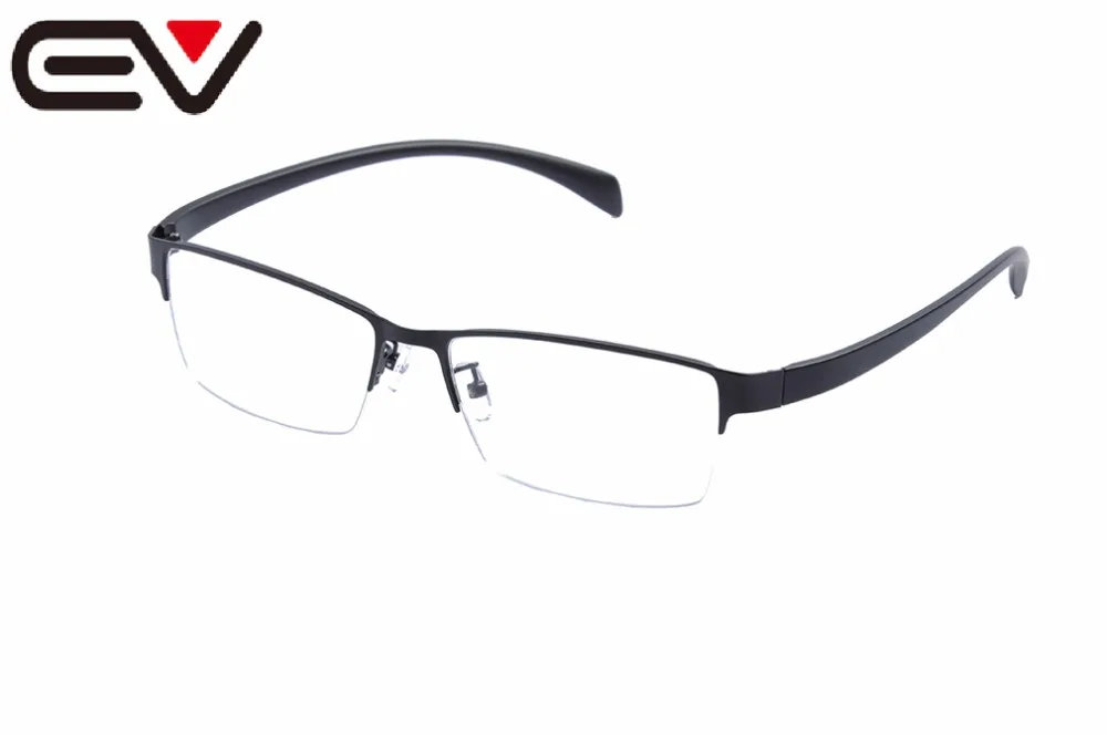 EV 60мм-17мм-142мм Супер Большие широкие большие очки, оправа для мужчин, полуоправа, металлические деловые очки, оправа Oculos De GrauEV1454