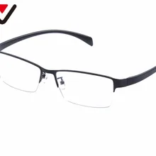 EV 60мм-17мм-142мм Супер Большие широкие большие очки, оправа для мужчин, полуоправа, металлические деловые очки, оправа Oculos De GrauEV1454