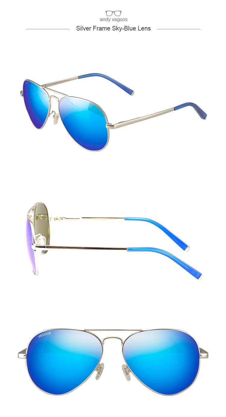 VEGOOS, авиационные зеркальные солнцезащитные очки, женские, Ретро стиль, поляризационные, защита от уф400 лучей, модная металлическая оправа, для вождения, солнцезащитные очки, розовые#3025W