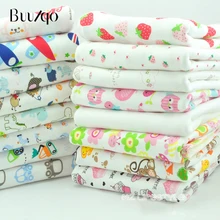 Buulqo хлопчатобумажная трикотажная ткань с рисунком из мультфильма на полметра, хлопчатобумажная трикотажная ткань для изготовления детской одежды 50x170 см