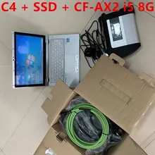 Новейшее программное обеспечение Mb star c4 v2019.12 в 480 ГБ SSD с cf-ax2, ноутбук и планшет, диагностический для benz автомобилей и грузовиков