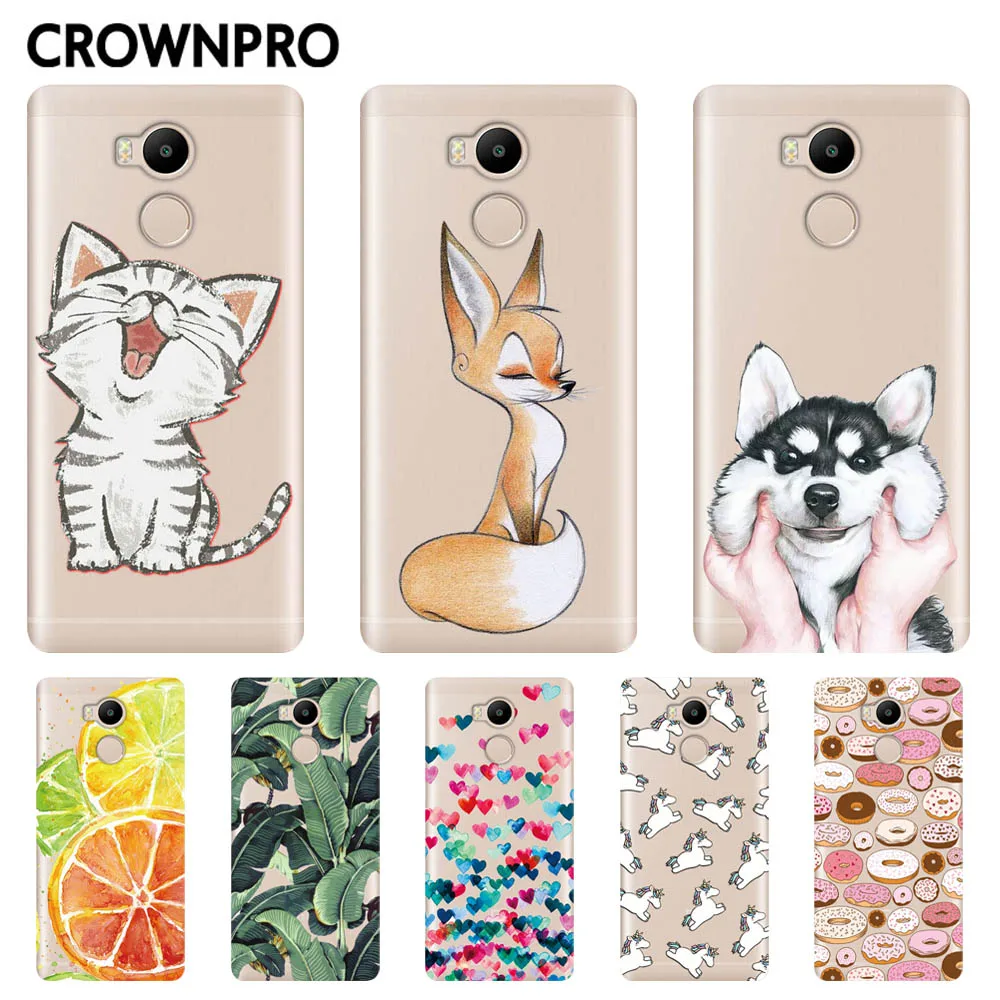 Чехол CROWNPRO для Redmi 4 Pro силиконовый чехол с рисунком защита задней крышки 5 0 дюйма