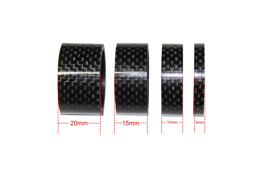 

Factory outlet 4Pcs Carbon Fiber Washer Bike Bicycle Headset Stem Spacers Kit For Bike Fix Refit Shape 5mm 10mm 15mm 20mm