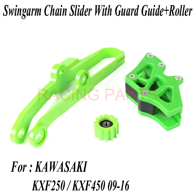 

KXF Swingarm Chain Slider With Guard Guide+Roller Fit KX250F KX450F 09-16 Dirt Bike Off Road Motocross Motorcycle Free Shipping