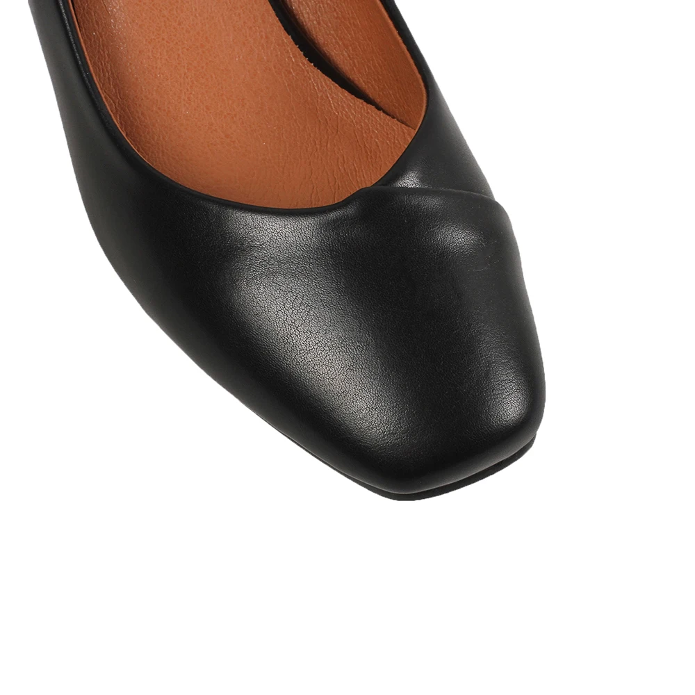 Женские модельные туфли на низком каблуке; черные офисные туфли-лодочки; туфли из искусственной кожи с квадратным носком; Женская пикантная обувь белого цвета; chaussure femme; размеры 34-44