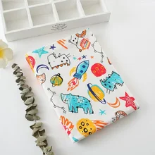 Хлопчатобумажная набивная Детская хлопчатобумажная трикотажная ткань DIY Детская швейная пижама одежда ткань на полметра хлопчатобумажная ткань текстильные материалы