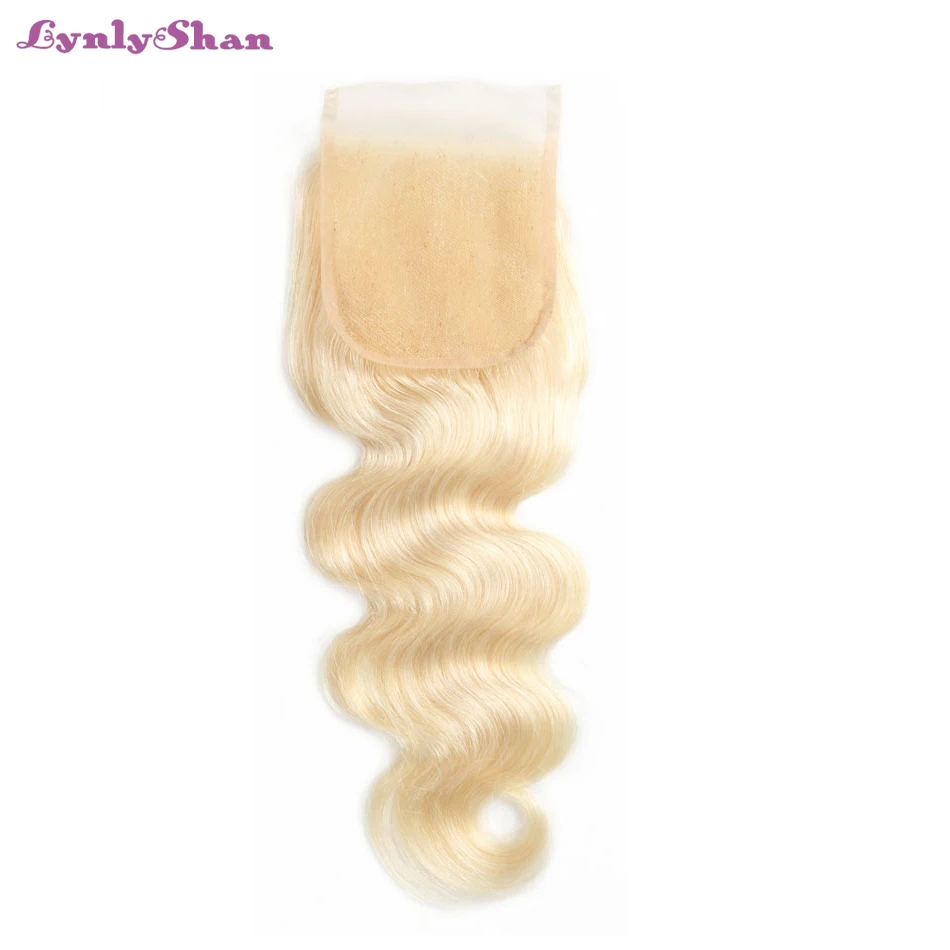 remy hair blonde closure