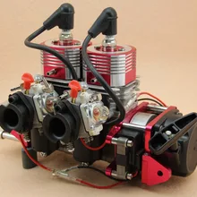 Контроллер Remete газ RC охлаждение морской лодки корабль газовый двигатель сильный супер 2 цилиндра 58CC/52CC двигатель бензиновый двигатель