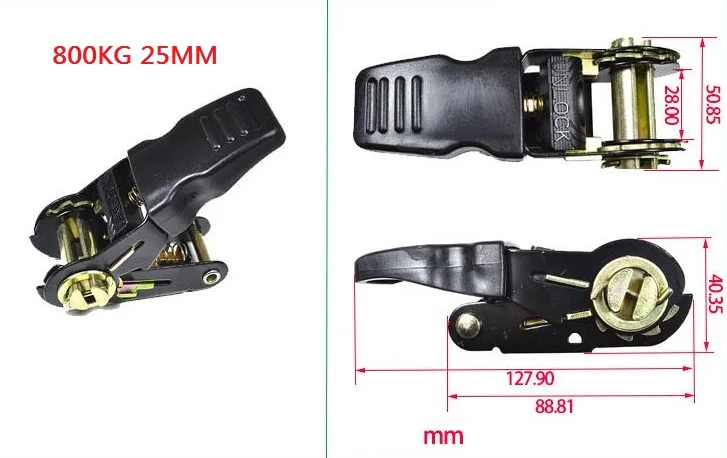 800 кг 25 мм ", трещотка металлическая часть для трещотки Привязать вниз, крепления груза для перегрузки, затягиватель натяжителя