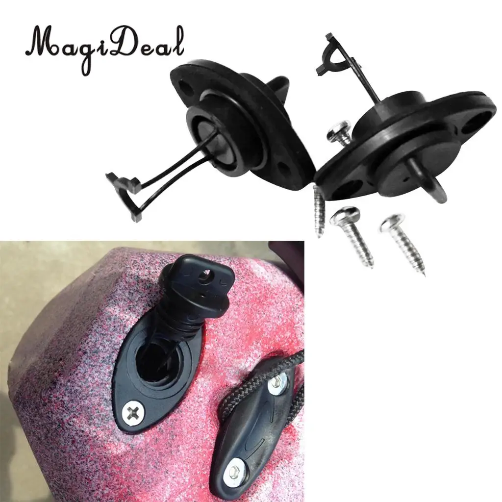 MagiDeal High Quality 1Pair Thread Drain Plug Bung With Screws for Dinghy Kayak Canoes Rowing Boat Surfing Water Sport Accessory | Спорт и