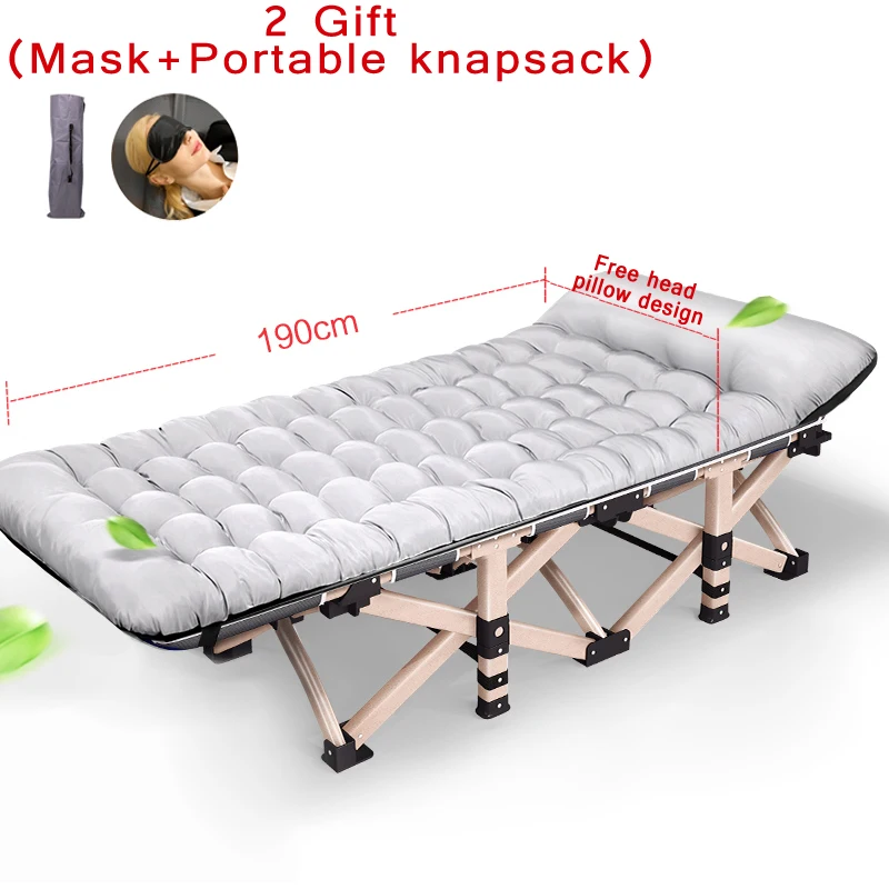 Wholesale Folding Bed Winter/Summer Nap Couch Recliner Chair Fishing Beach Cushion Cover Mattress Bed Laying Siesta Deck Chair