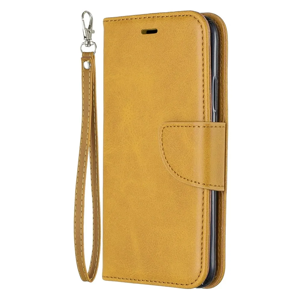 Business Leather Flip Case For Nokia 7/6/6.1/5/5.1/3/2.2 Magnetic Leather Wallet Phone Cases For 2.1/2.2/3.1/3.2/4.2 Cover coque - Цвет: Yellow