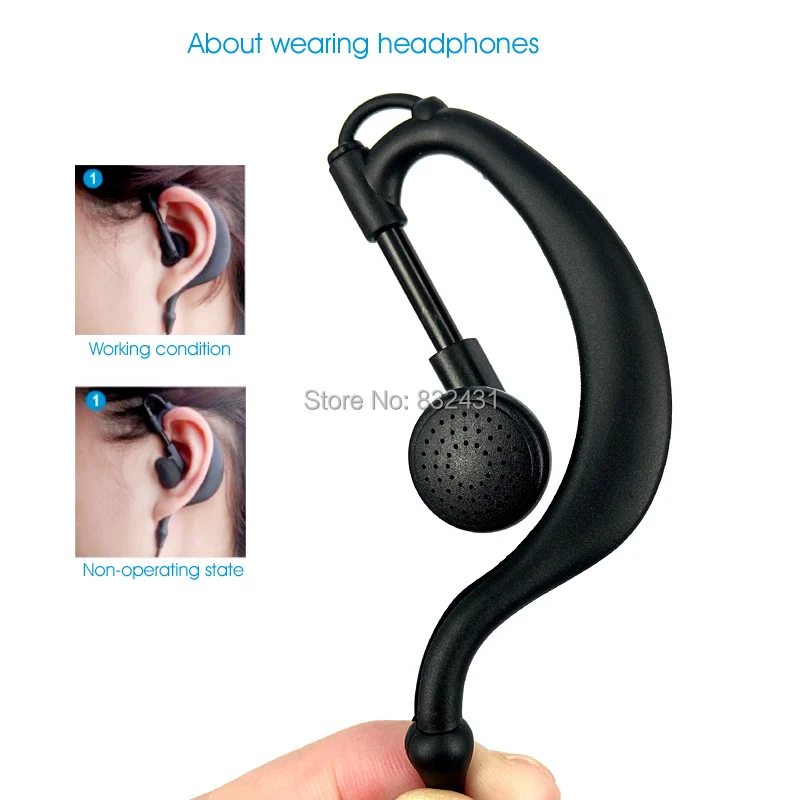 Earhook Earpiece for HYT TC780T C3000 Walkie Talki 6  IMG_20170106_185903