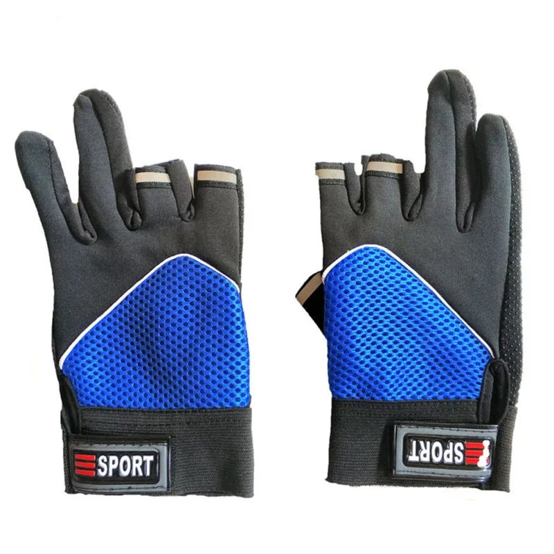 Спортивные перчатки для рыбалки с 3 вырезами, легкие дышащие, противоскользящие, с защитой от ультрафиолетовых лучей, на открытом воздухе, Осень-зима, ручная одежда, спортивная одежда